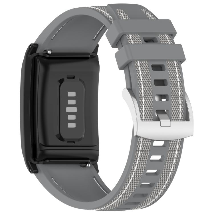 For WHOOP 5.0 / 4.0 Composite Type Nylon Braided Silicone Watch Band