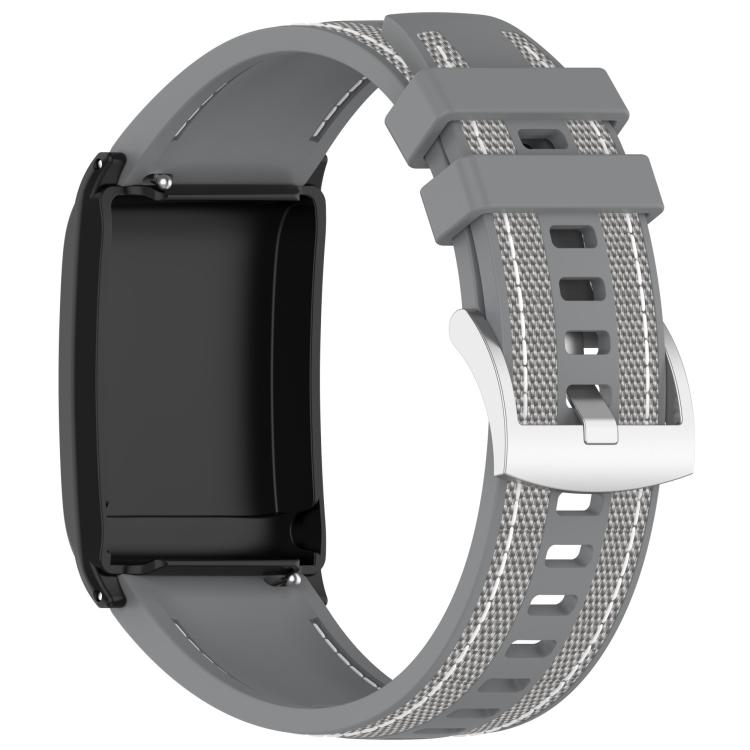 For WHOOP 5.0 / 4.0 Composite Type Nylon Braided Silicone Watch Band