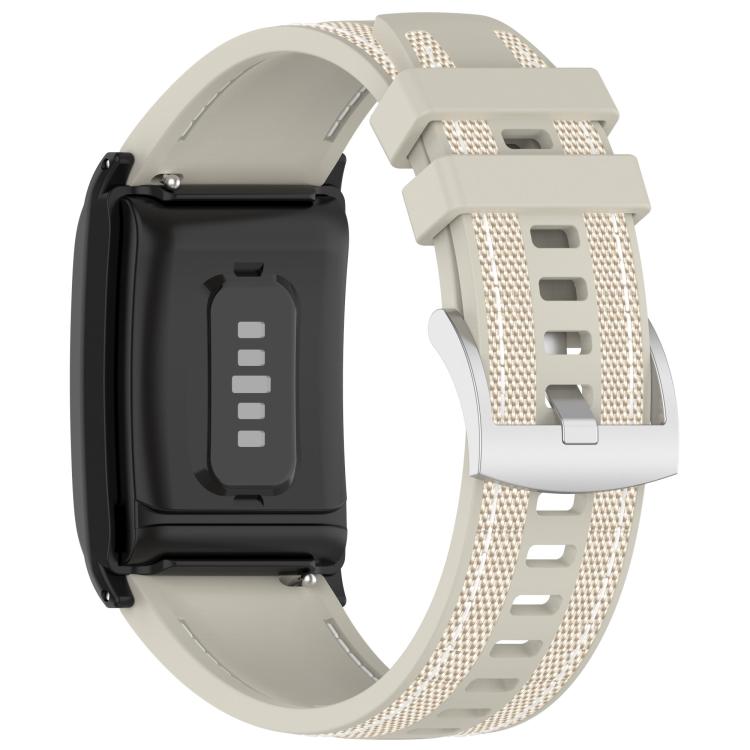 For WHOOP 5.0 / 4.0 Composite Type Nylon Braided Silicone Watch Band