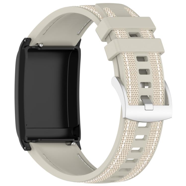 For WHOOP 5.0 / 4.0 Composite Type Nylon Braided Silicone Watch Band