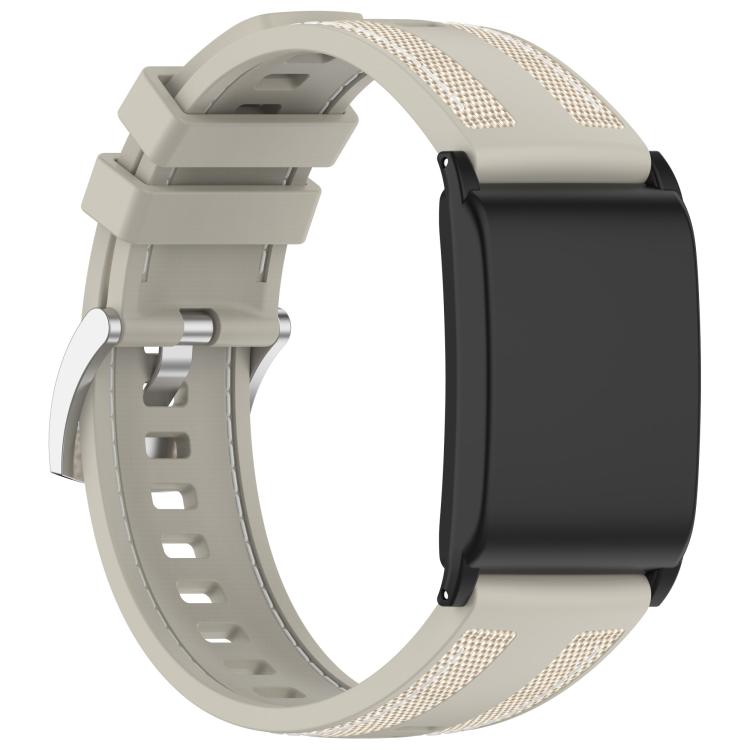 For WHOOP 5.0 / 4.0 Composite Type Nylon Braided Silicone Watch Band