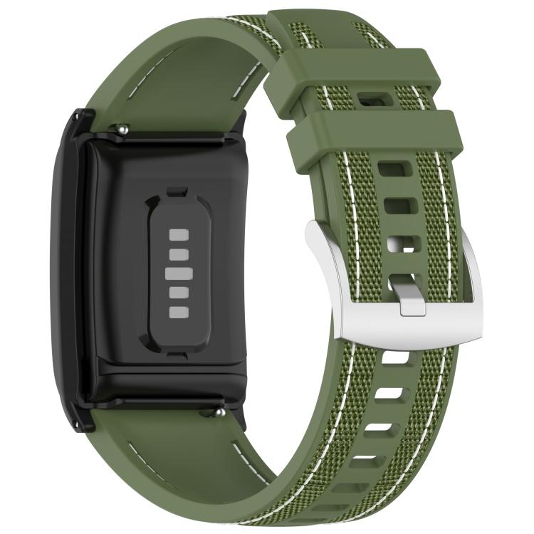 For WHOOP 5.0 / 4.0 Composite Type Nylon Braided Silicone Watch Band