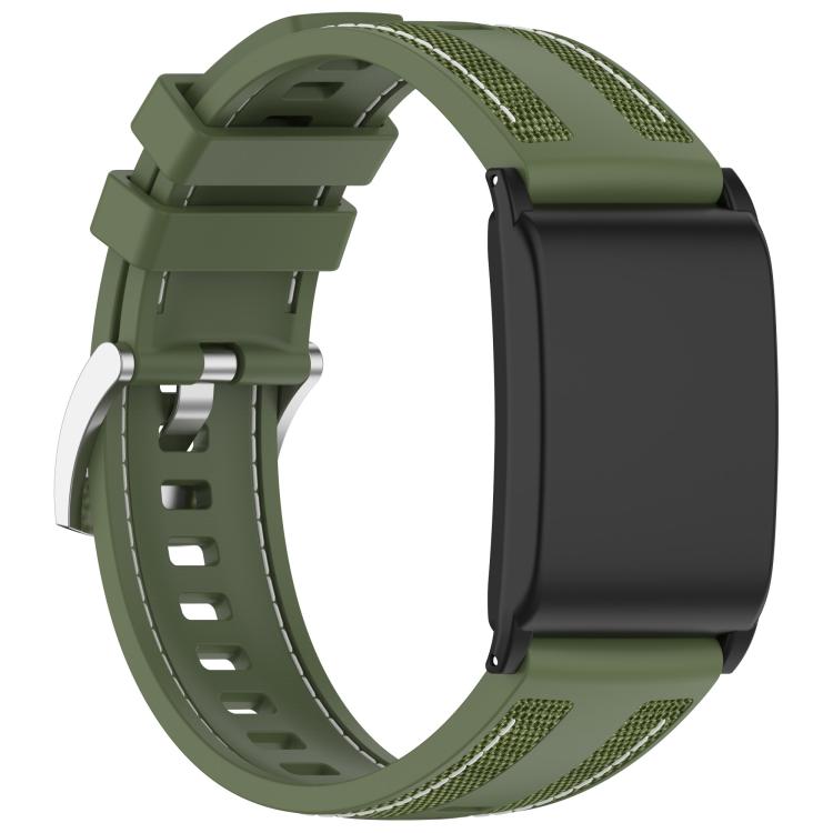 For WHOOP 5.0 / 4.0 Composite Type Nylon Braided Silicone Watch Band