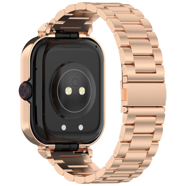 For vivo iQOO Watch GT Watch Frame Integrated Three Beads Stainless Steel Watch Band