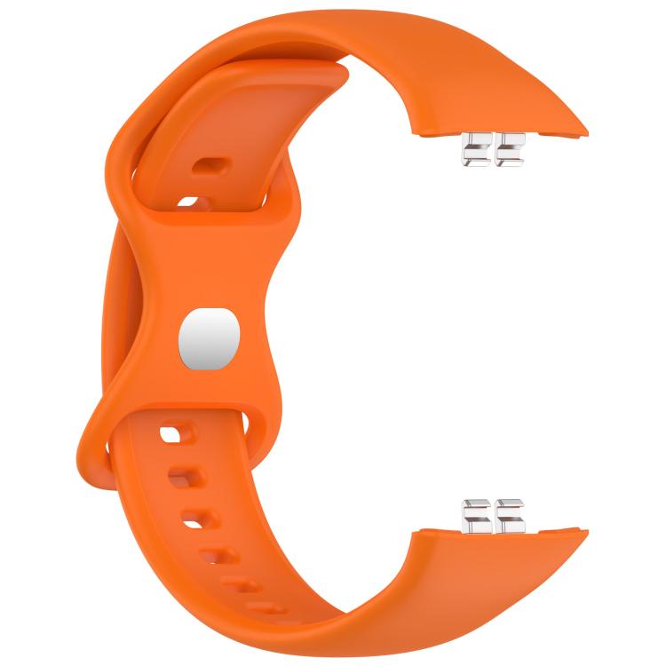 For Honor ROSSINI 2i Solid Color Butterfly Buckle Silicone Watch Band