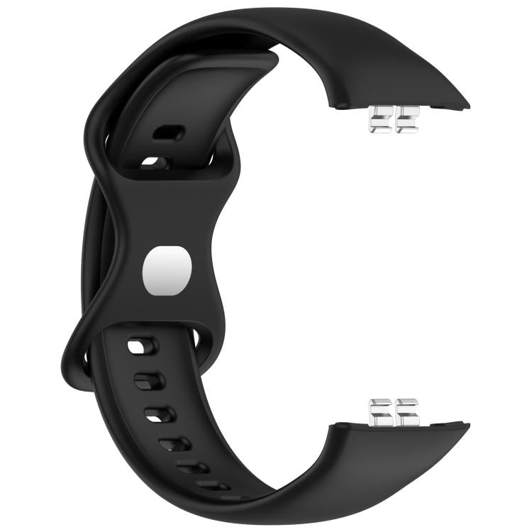 For Honor ROSSINI 2i Solid Color Butterfly Buckle Silicone Watch Band