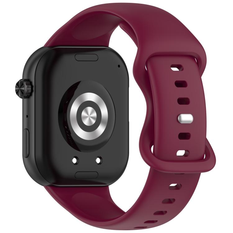 For Honor ROSSINI 2i Solid Color Butterfly Buckle Silicone Watch Band