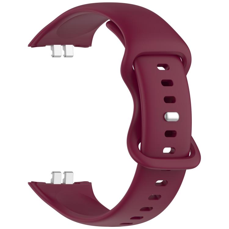 For Honor ROSSINI 2i Solid Color Butterfly Buckle Silicone Watch Band