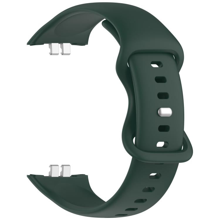 For Honor ROSSINI 2i Solid Color Butterfly Buckle Silicone Watch Band