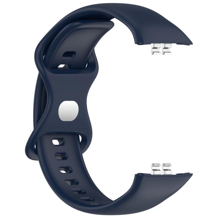 For Honor ROSSINI 2i Solid Color Butterfly Buckle Silicone Watch Band