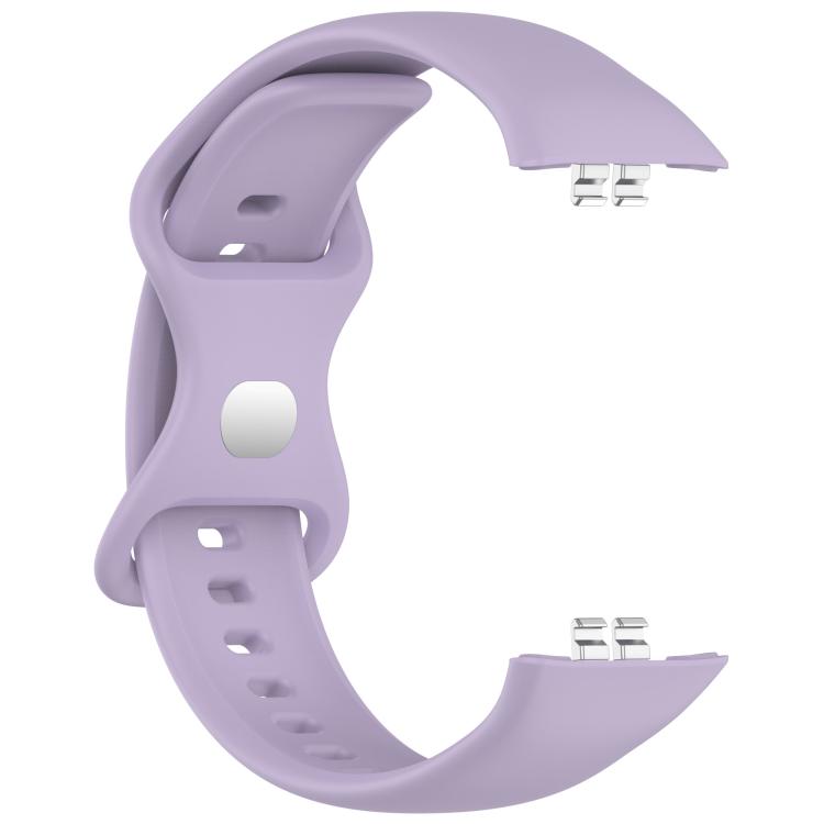 For Honor ROSSINI 2i Solid Color Butterfly Buckle Silicone Watch Band