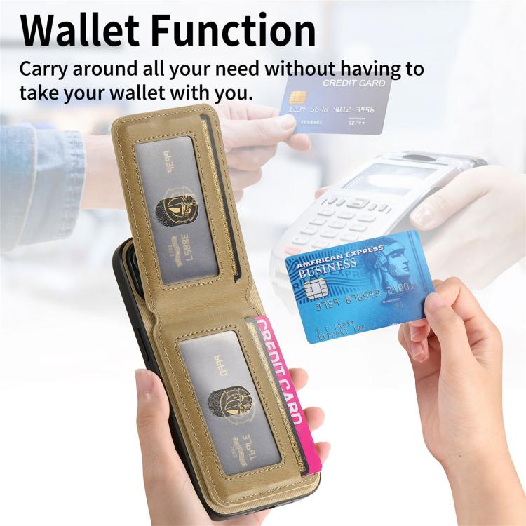 For iPhone 16 Twill Fabric Leather Vertical Flip RFID Card Bag Phone Case
