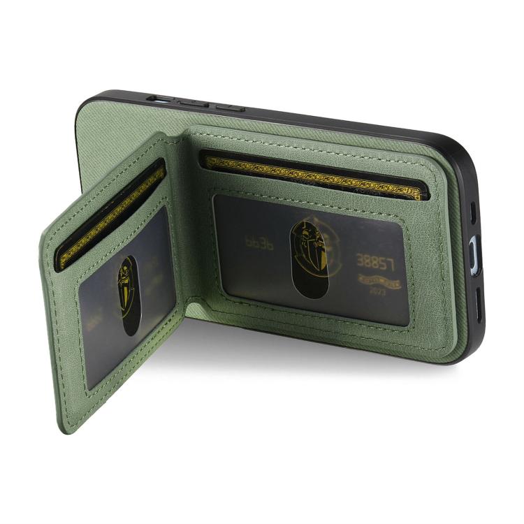 For iPhone 11 Pro Twill Fabric Leather Vertical Flip RFID Card Bag Phone Case