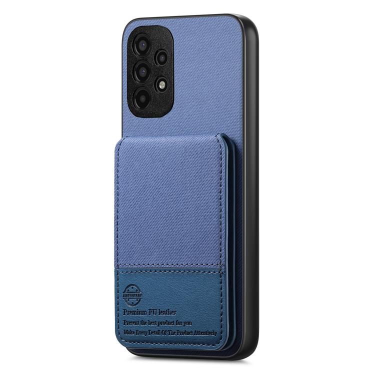 For Samsung Galaxy S21 Ultra 5G Twill Fabric Leather Vertical Flip RFID Card Bag Phone Case