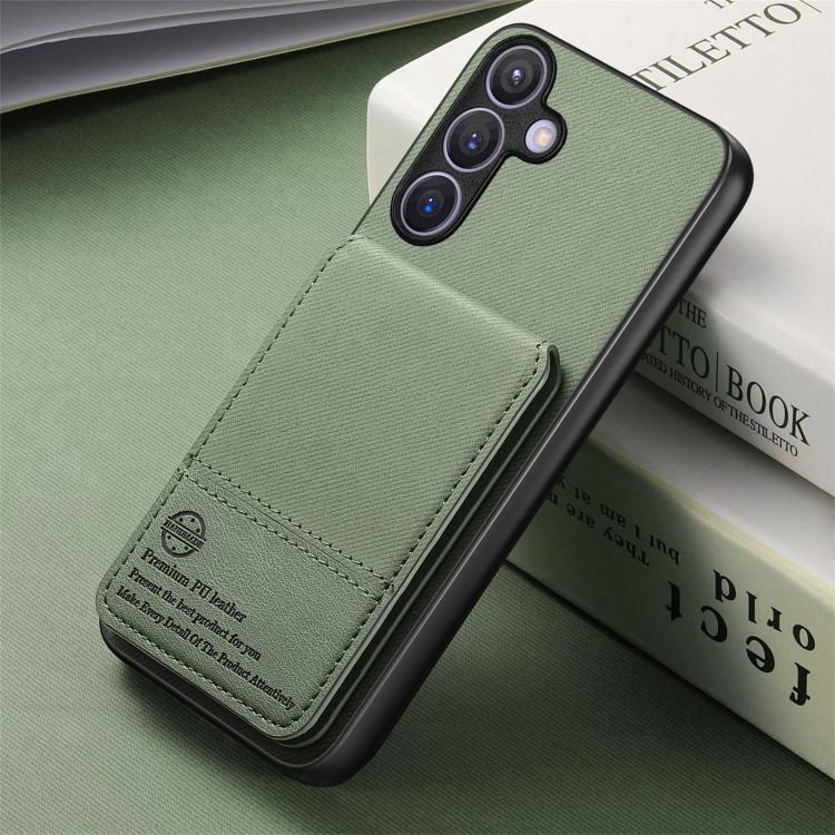 For Samsung Galaxy A37 5G Twill Fabric Leather Vertical Flip RFID Card Bag Phone Case