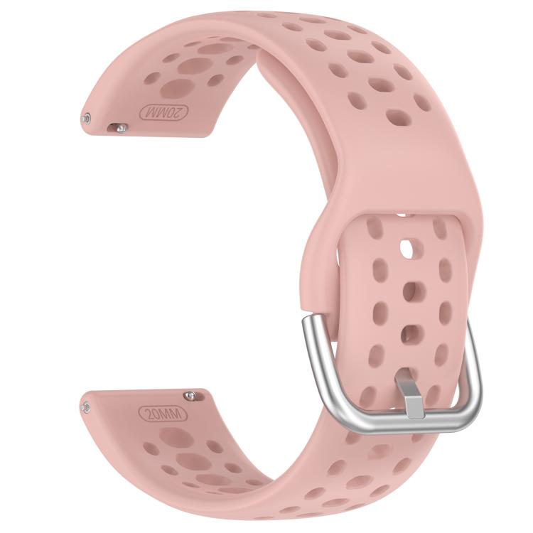 For Amazfit Active 2 Holes Style 20mm Silicone Sport Watch Band