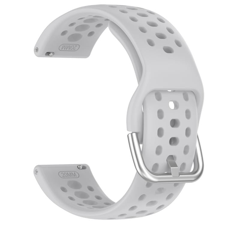 For Amazfit Active 2 Holes Style 20mm Silicone Sport Watch Band