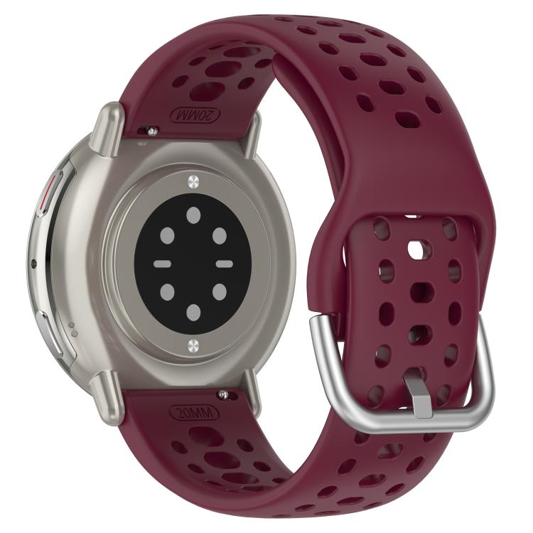 For Amazfit Active 2 Holes Style 20mm Silicone Sport Watch Band