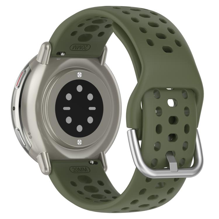 For Amazfit Active 2 Holes Style 20mm Silicone Sport Watch Band