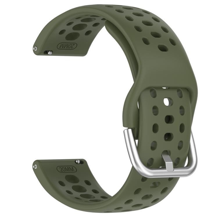 For Amazfit Active 2 Holes Style 20mm Silicone Sport Watch Band