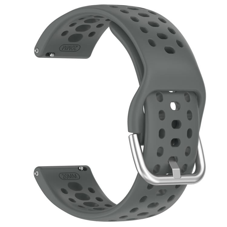 For Amazfit Active 2 Holes Style 20mm Silicone Sport Watch Band