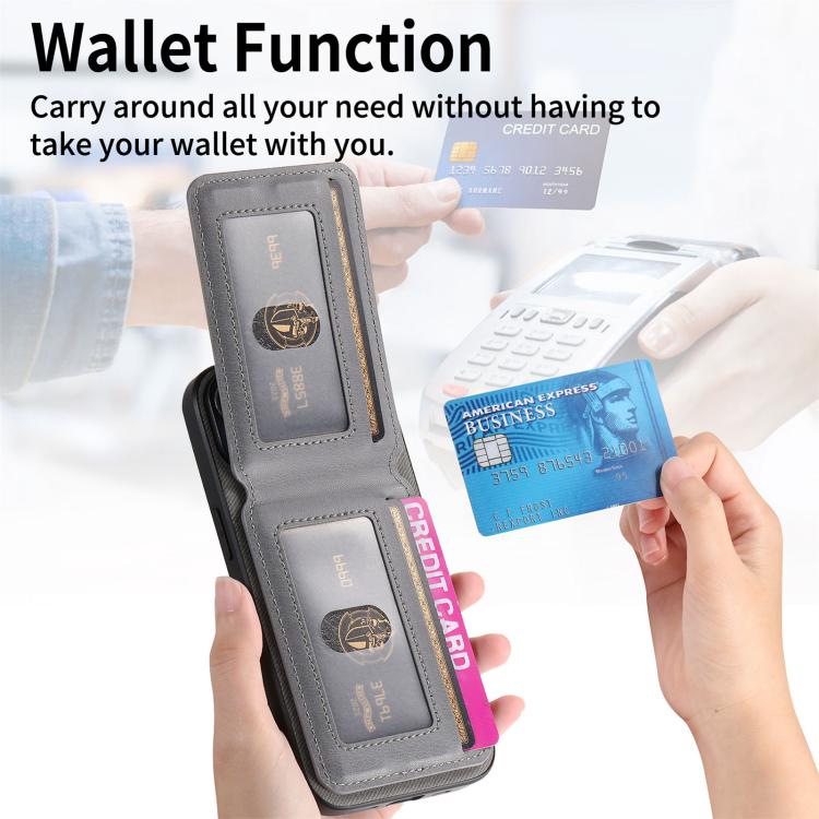 For Xiaomi 17 Pro Twill Fabric Leather Vertical Flip RFID Card Bag Phone Case