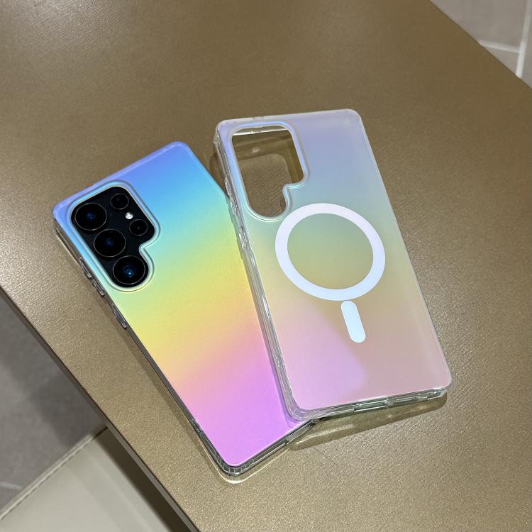 For Samsung Galaxy S23 FE 5G Frosted Color-plated Gradient MagSafe Phone Case - Color Plating