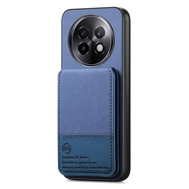For Realme 14 Pro+ Twill Fabric Leather Vertical Flip RFID Card Bag Phone Case