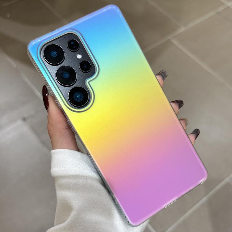 For Samsung Galaxy S23 Ultra 5G Frosted Color-plated Gradient  Phone Case - Color Plating