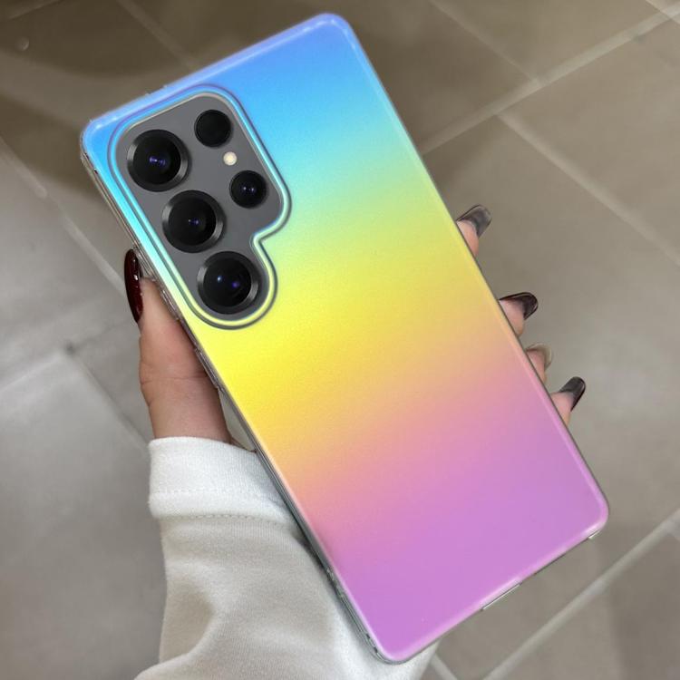 For Samsung Galaxy S25 Ultra 5G Frosted Color-plated Gradient  Phone Case - Color Plating