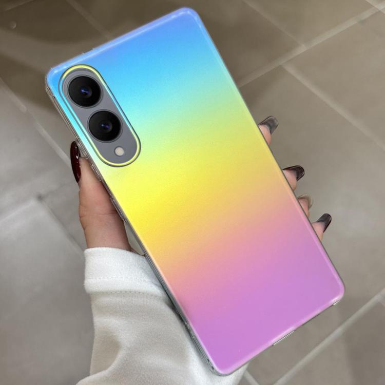 For Samsung Galaxy S25 Edge 5G Frosted Color-plated Gradient  Phone Case - Color Plating