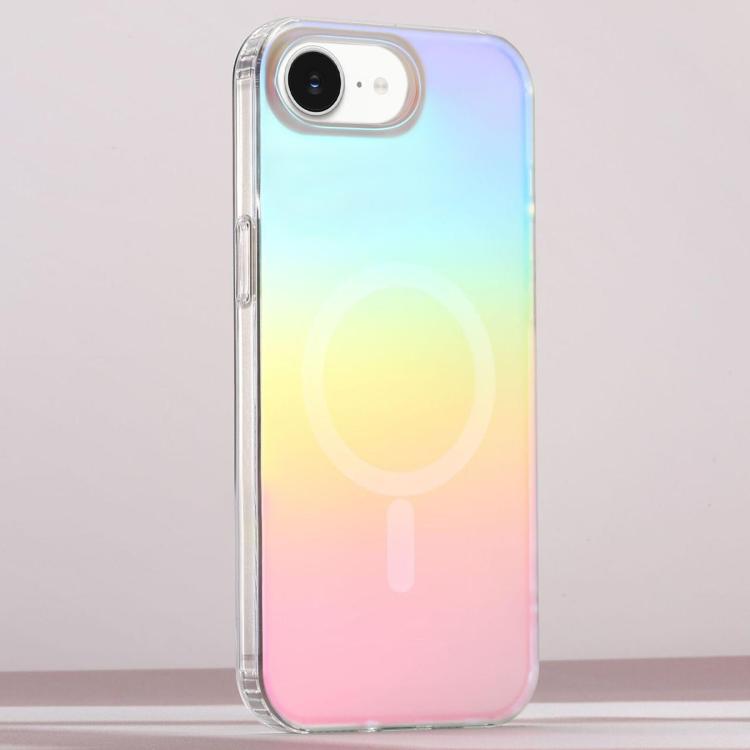 For iPhone 17e / 16e Frosted Color-plated Gradient MagSafe Phone Case - Color Plating