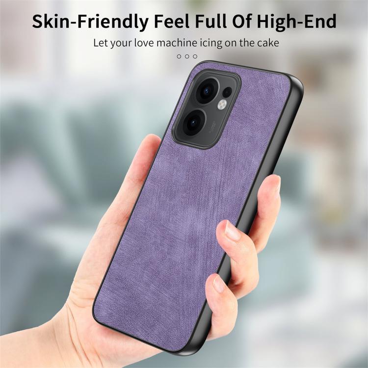 For OPPO Reno13 F Vintage Leather PC Back Cover Phone Case
