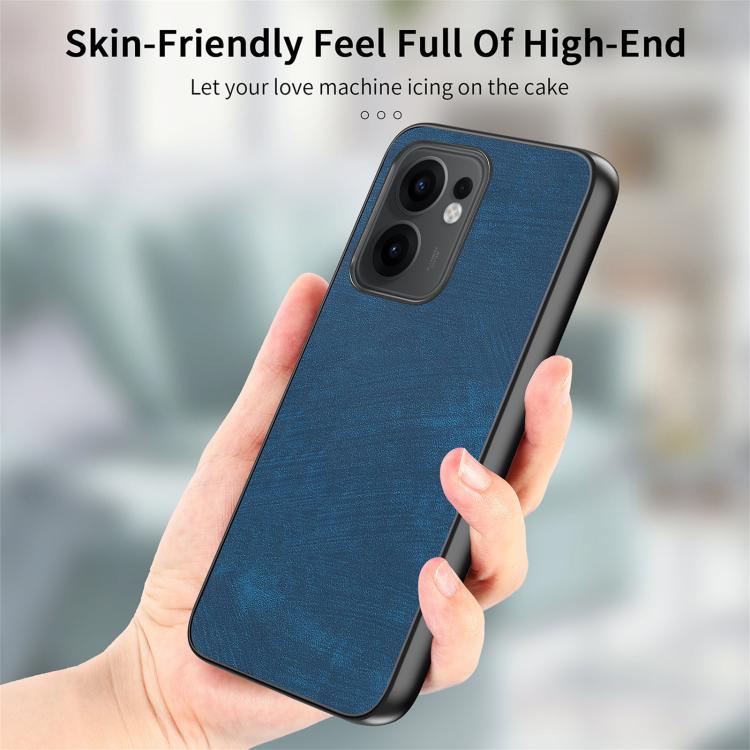 For OPPO Reno13 F Vintage Leather PC Back Cover Phone Case