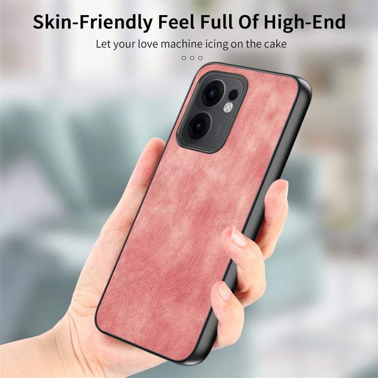 For OPPO Reno13 F Vintage Leather PC Back Cover Phone Case