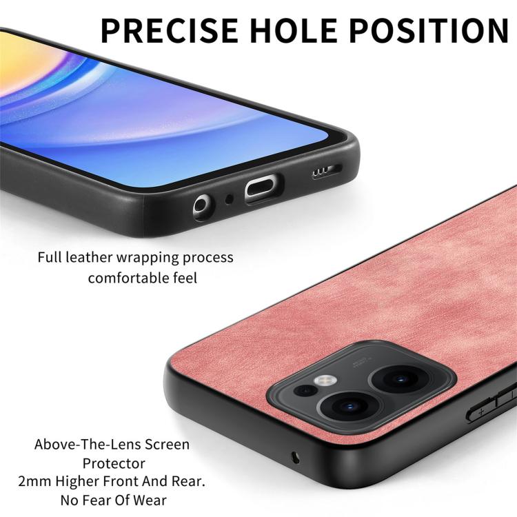 For OPPO Reno13 F Vintage Leather PC Back Cover Phone Case