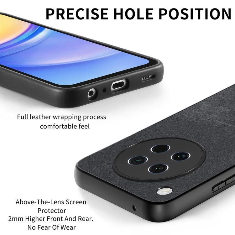 For OPPO Find X8s Vintage Leather PC Back Cover Phone Case