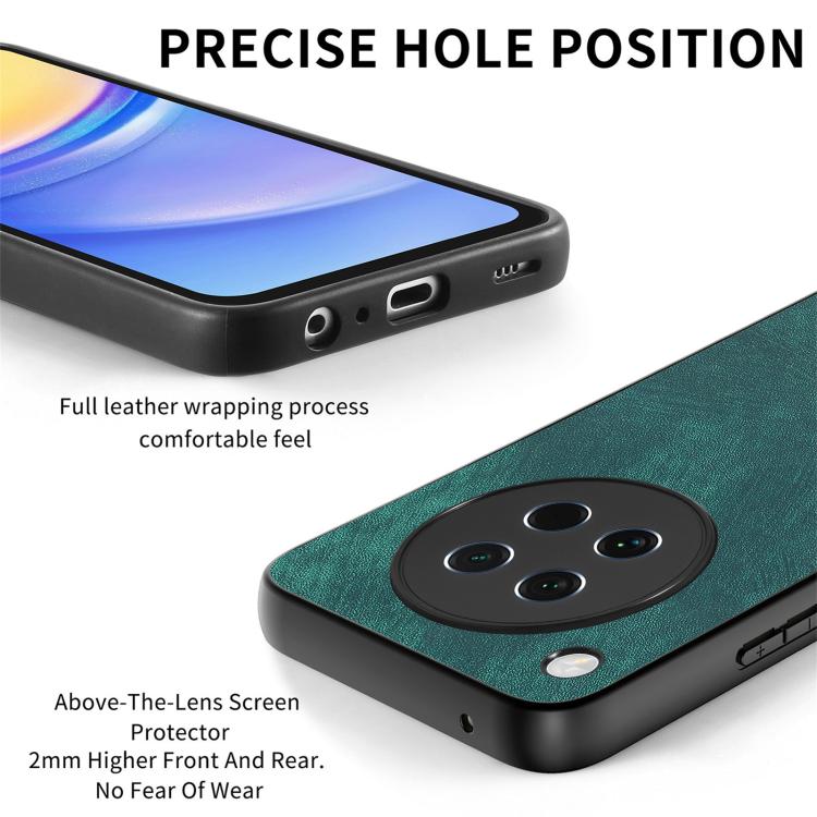 For OPPO Find X8s Vintage Leather PC Back Cover Phone Case