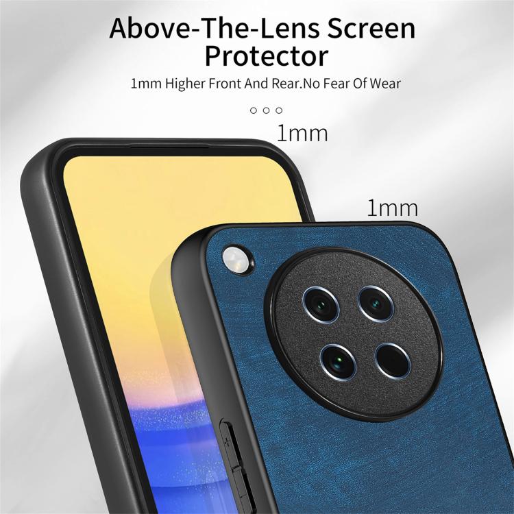 For OPPO Find X8s Vintage Leather PC Back Cover Phone Case