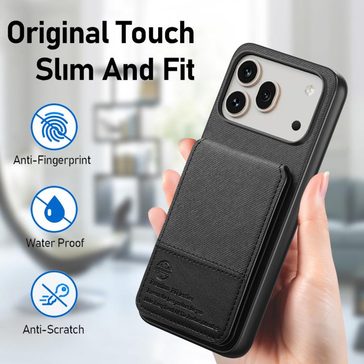 For Honor 600 Pro Global Twill Fabric Leather Vertical Flip RFID Card Bag Phone Case
