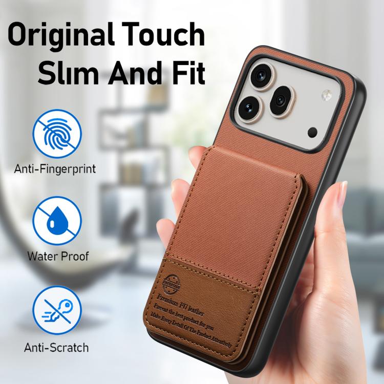 For Honor 600 Pro Global Twill Fabric Leather Vertical Flip RFID Card Bag Phone Case