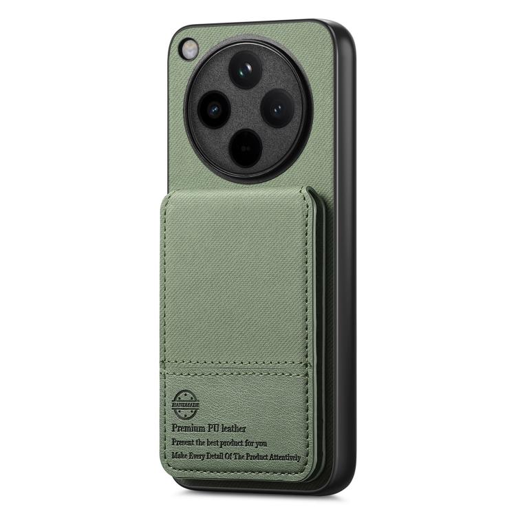 For OPPO Find X8 Twill Fabric Leather Vertical Flip RFID Card Bag Phone Case