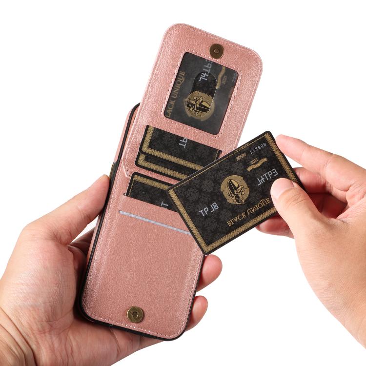 For iPhone 16 Pro Max Ring Multifunctional Vertical Flip Wallet Back Cover Leather Phone Case