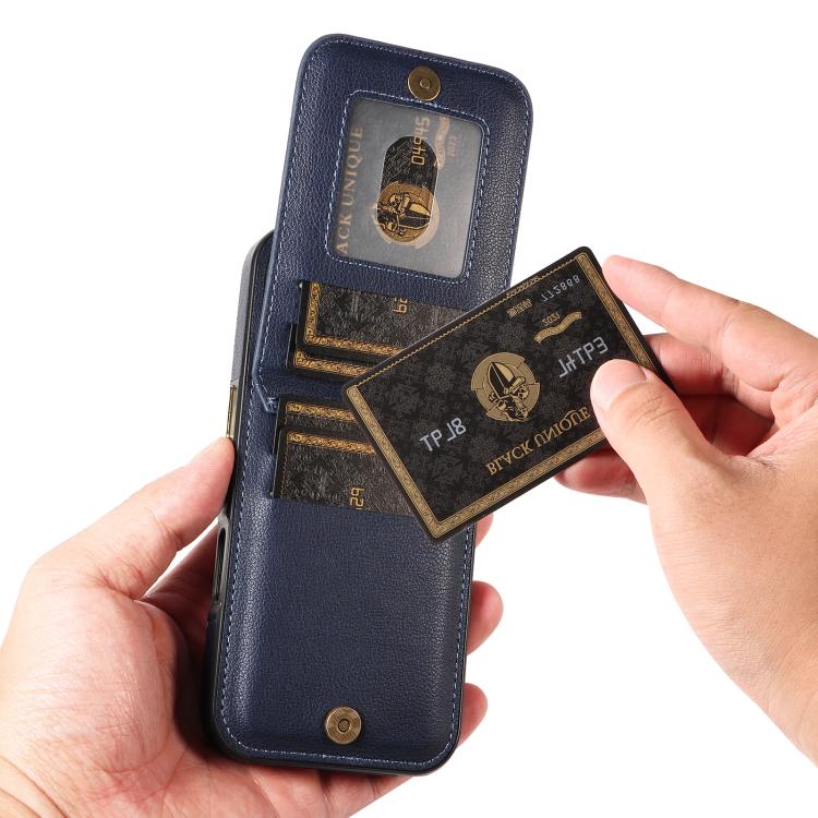 For iPhone 16 Pro Ring Multifunctional Vertical Flip Wallet Back Cover Leather Phone Case