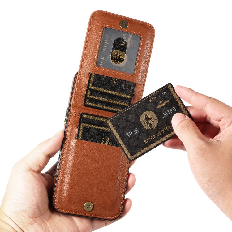 For iPhone 16 Plus Ring Multifunctional Vertical Flip Wallet Back Cover Leather Phone Case