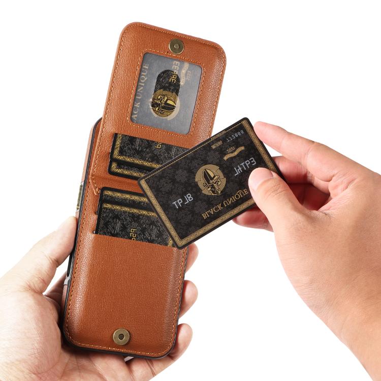 For iPhone 16 Ring Multifunctional Vertical Flip Wallet Back Cover Leather Phone Case