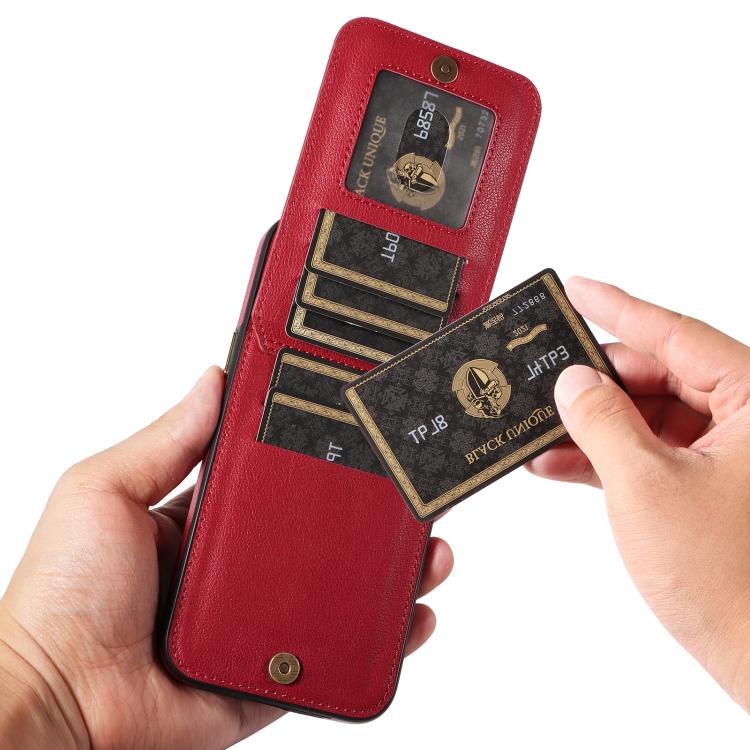 For iPhone 14 Plus Ring Multifunctional Vertical Flip Wallet Back Cover Leather Phone Case