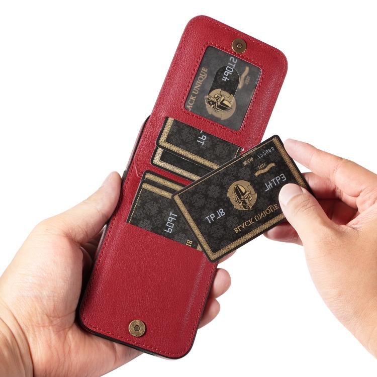 For iPhone 13 Ring Multifunctional Vertical Flip Wallet Back Cover Leather Phone Case