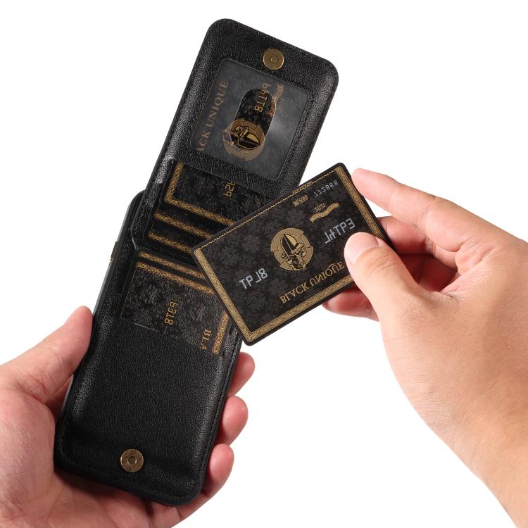 For iPhone X / XS Ring Multifunctional Vertical Flip Wallet Back Cover Leather Phone Case