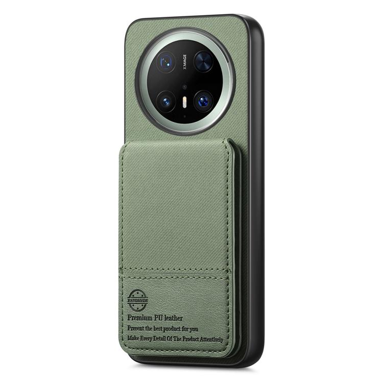 For Huawei Mate 70 Pro+ Twill Fabric Leather Vertical Flip RFID Card Bag Phone Case
